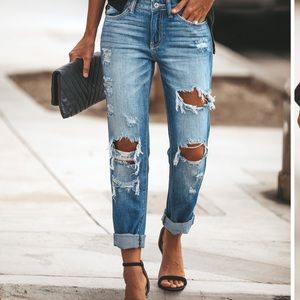 ( SOLD) NWT Kancan Crawford Boyfriend Jeans Sz 1